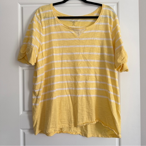 Karen Scott yellow tshirt - Picture 1 of 2